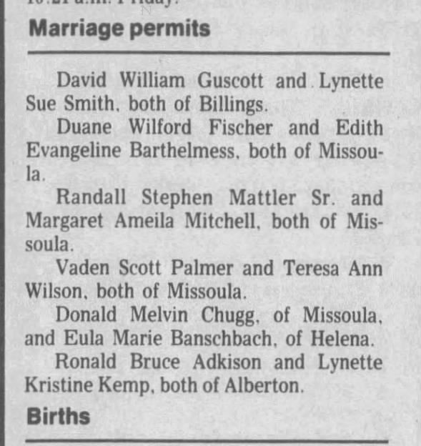 Clipping from The Missoulian